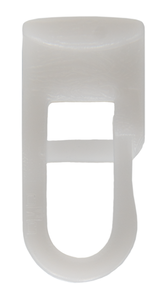 Curtain glides for curtain rail, white, 50 pcs. LED Profilelement GmbH